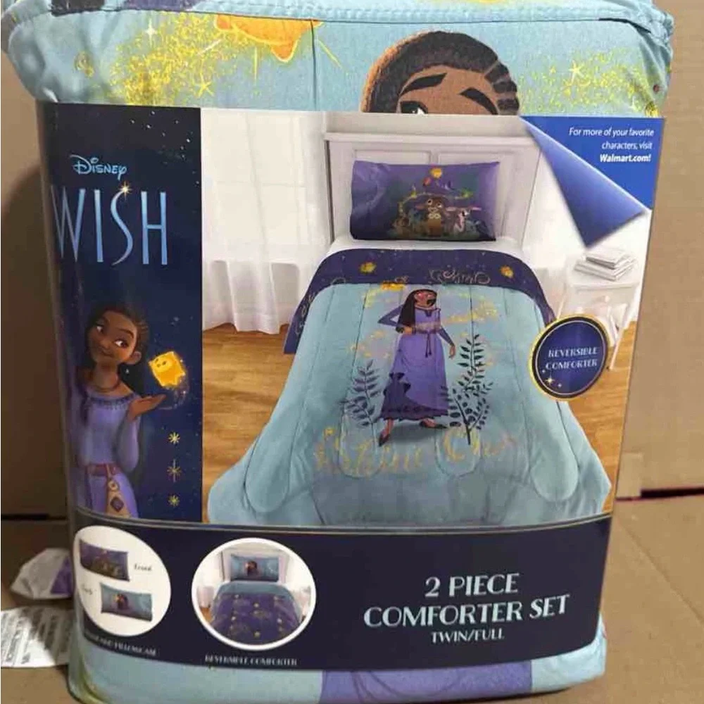 Disney Princess Wish 2-Piece Twin/Full Reversible kids Comforter & Pillowcase